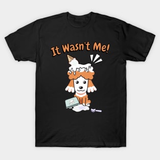 Funny poodle got caught stealing ice cream T-Shirt